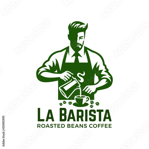 barista pouring coffee on a cup 