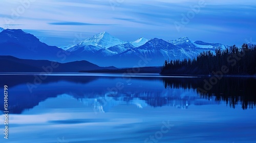 Breathtaking Blue Background Landscape Images: Stunning Scenes of Coastal Cliffs, Mountain Peaks, and Serene Lakes Embedded in Vibrant Azure Hues, Ideal for Travel Brochures, Wallpaper Collections