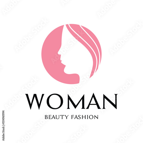 woman beauty fashion logo design concept idea