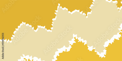modern Minimal Abstract Yellow Split Ripped Paper Torn Banner Design