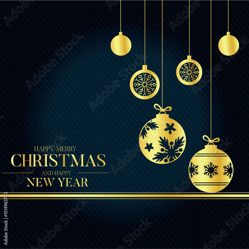 christmas background with balls