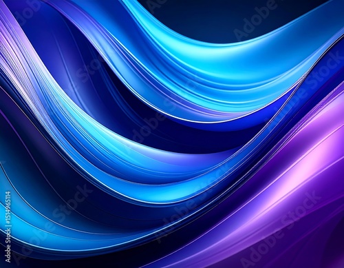 Abstract wavy vibrant colors
