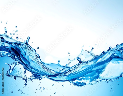 Abstract water splash