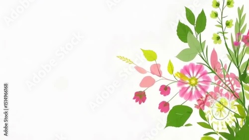 Spring Light: Seamless Floral Animation in 4K. 
Soft Bloom: Looping Spring Nature Overlay. Seasonal Glow: Abstract Flower Background Loop. Fresh Spring Flow: Pink & Green Floral Motion.