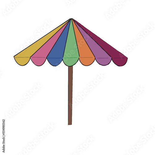 colorful umbrella 