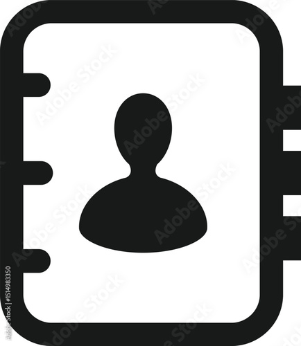 user interface icon. phone book icon