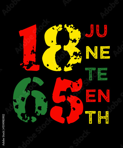 Juneteenth SVG , Juneteenth 1865 SVG , T-shirt Designs