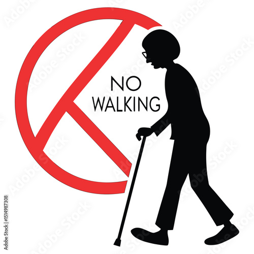 Restricted walking area