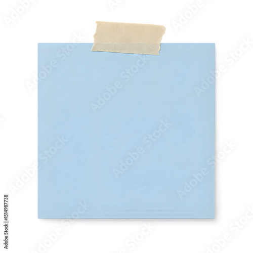 blank note paper on white background transparent background 