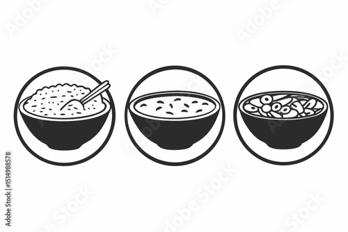 vector illustration of a set of sweets