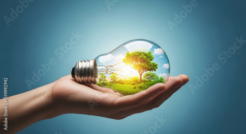 Global ideas light up our future sustainable solutions innovation eco friendly energy