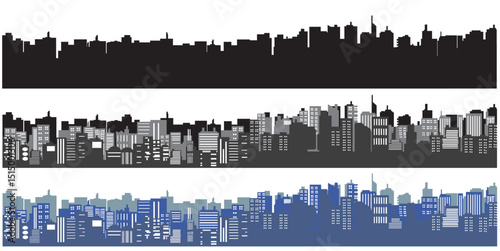urban city skyline vector illustration cityscape
