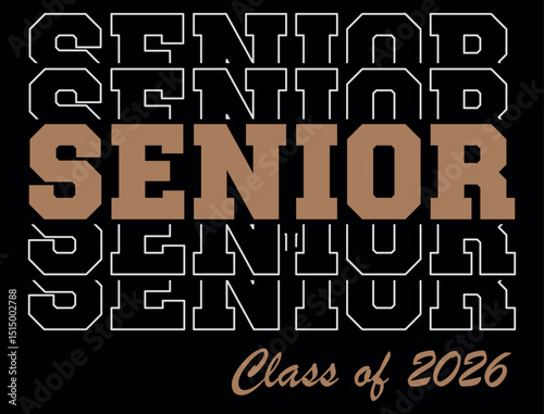 Motivational Senior Class of 2026 Graphic Design