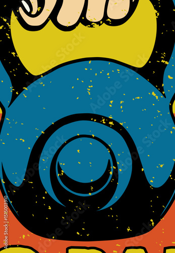 Hand-drawn retro and nostalgic poster templates, vector illustrations for promotional leaflets