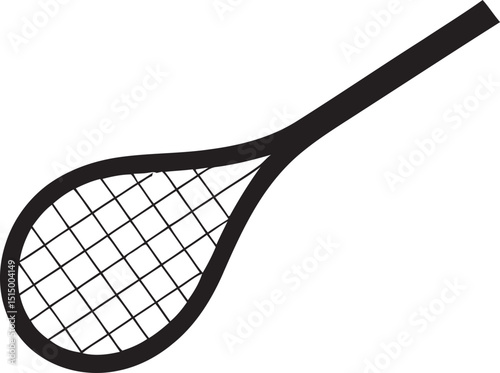 tennis racket isolated on white