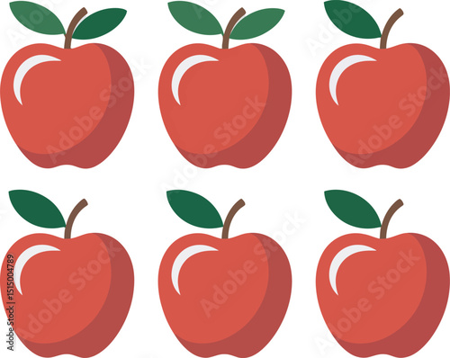 red apple seamless pattern