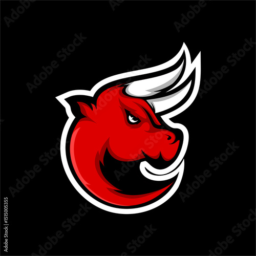 red bull gaming logo abstract