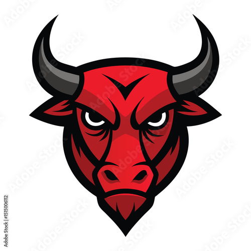 Mighty Bull Head Mascot vector art
