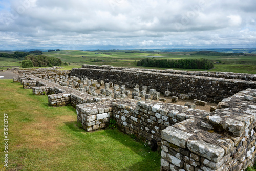 Картината върху платно Housesteads Roman Fort on the site of Hadrian's Wall, Northumberland, England, U