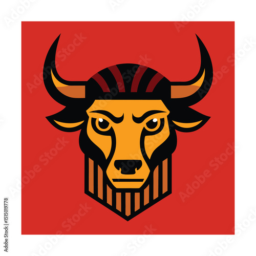 Ancient Greek Style Bull Head Sculpture