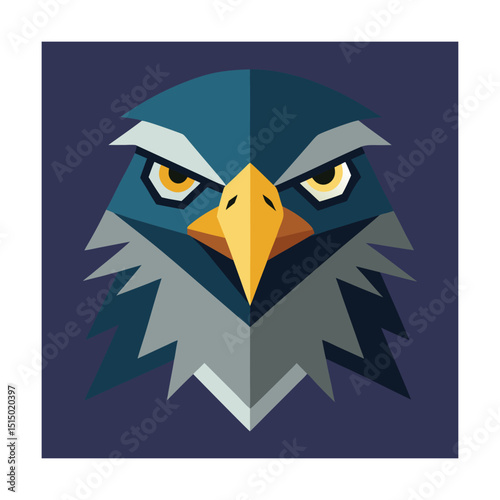 Glitched Hawk Head