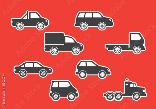 Automotive repair shop icons a collection of car parts and service symbols