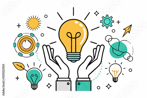  This clean and modern cartoon style is great for corporate design, social media posts, digital marketing content, and branding projects that emphasize reliability, quality, and collaboration.
