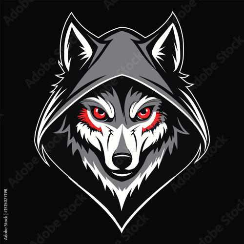 wolf head vector illustration icon design.