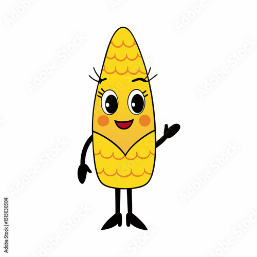  corn with eyeliner and gloves