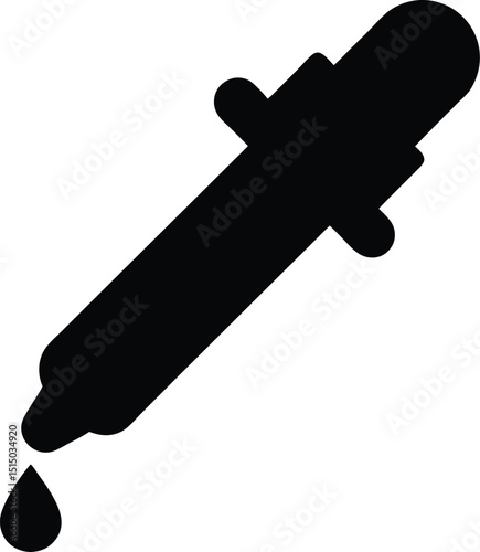 dropper icon, pipette icon, medicine dropper sign, eye dropper, nose drop vector illustration on transparent background. EPS 10