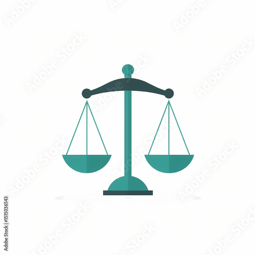 Scales of Justice Symbol of Balance, Equality, and Fair Judgment in Law and Ethics