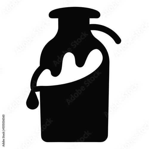 milk bottle vector illustration