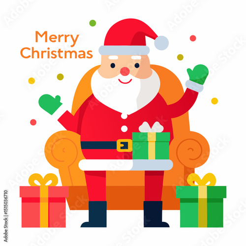 santa claus with gifts