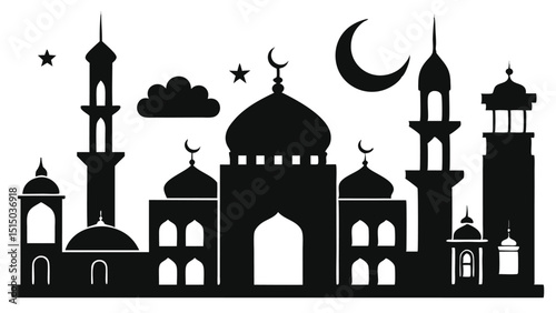 taj mahal vector illustration