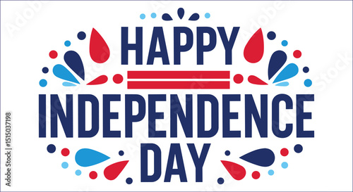 Happy Independence Day Stylish Vector Design For Usa Holiday Celebration