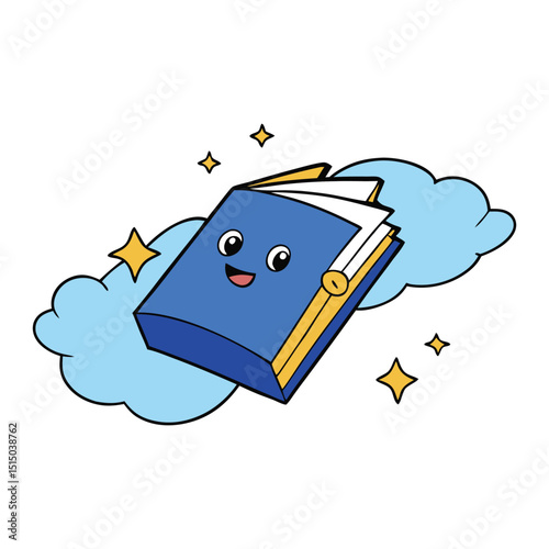 A mystical book floating high in the sky, glowing with ancient runes, holding secrets of forgotten magic and endless wisdom beyond mortal reach.
