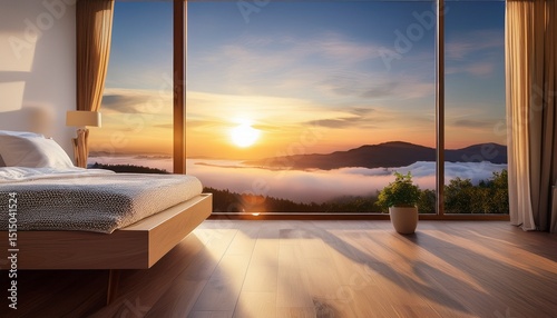 sunrise bedroom serenity a peaceful morning view