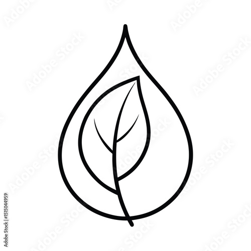 Leaf With Raindrop