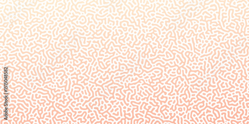 Abstract Reaction-diffusion Turing pattern natural texture orange gradient color scheme. Linear design with biological algorithm psychedelic background. Reaction-diffusion or truing patter	v
