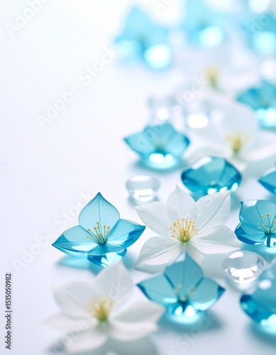 Clematis flower background
