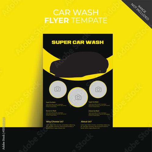 People cleaning car with sponge at car wash Creative car wash car detailing and rental flyer, car service, and price list flyer Car Wash Flyer Poster Layout bundle editable template Car Wash poster