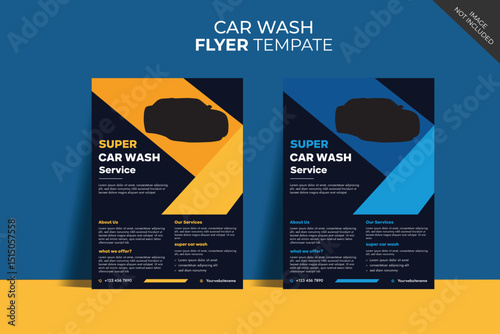 People cleaning car with sponge at car wash Creative car wash car detailing and rental flyer, car service, and price list flyer Car Wash Flyer Poster Layout bundle editable template Car Wash poster
