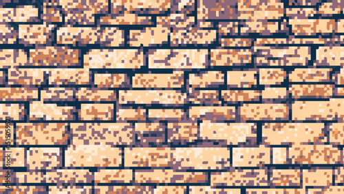 Stone brick pixel art
