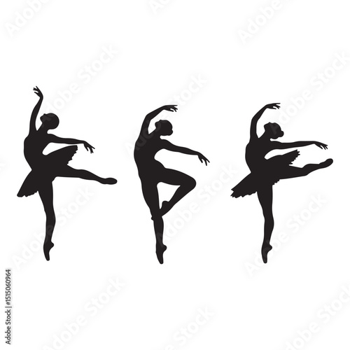 ballet dancers silhouettes