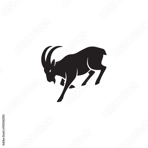 goat vector illustration silhouette 
