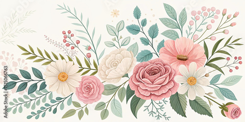 Wallpaper Mural vector illustration of a flower Torontodigital.ca