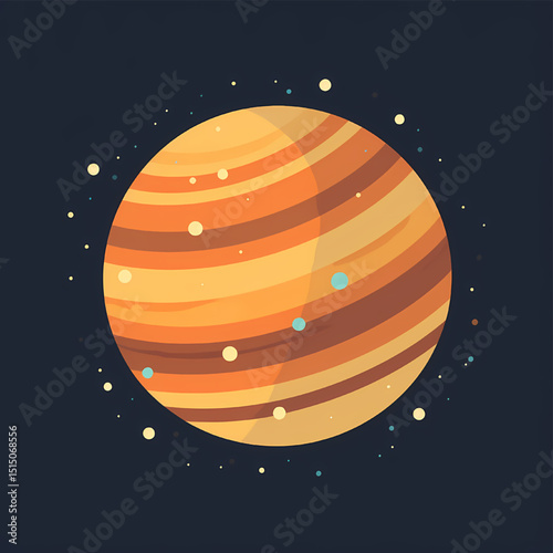 Jupiter A Stunning Visualization of the Gas Giant's Atmospheric Bands and Swirling Clouds