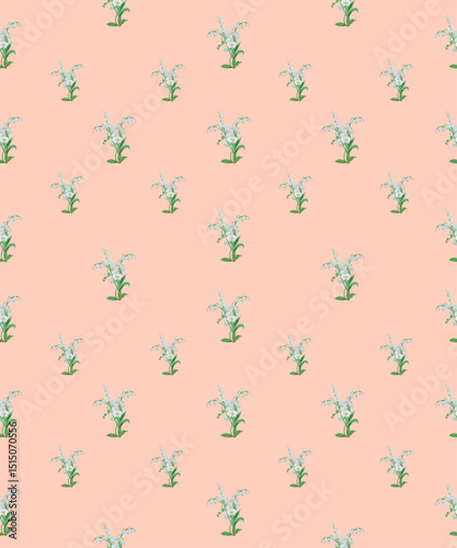Seamless floral bouquet pattern. Perfect for fabric, wallpaper, wrapping paper, and textile design.