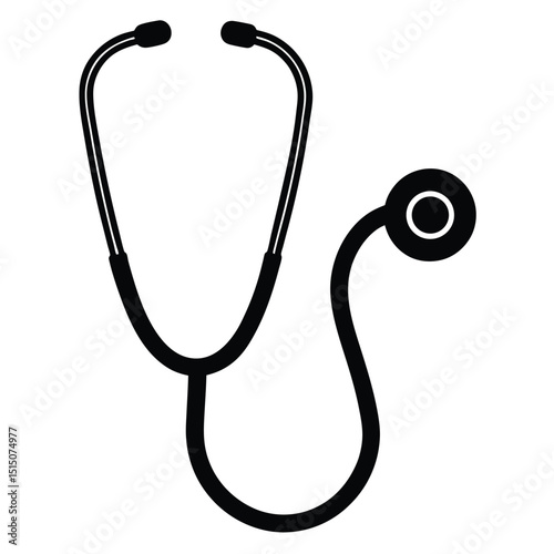 stethoscope isolated on white