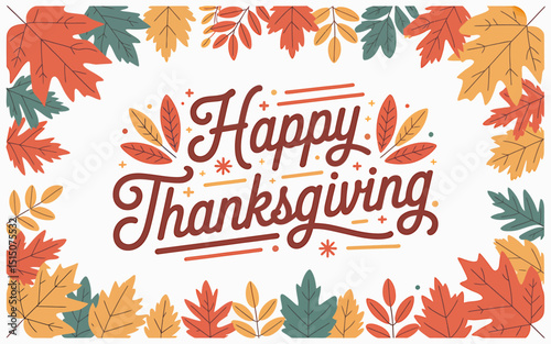 A Festive Thanksgiving Themed Graphic Happy Thanksgiving Wishes